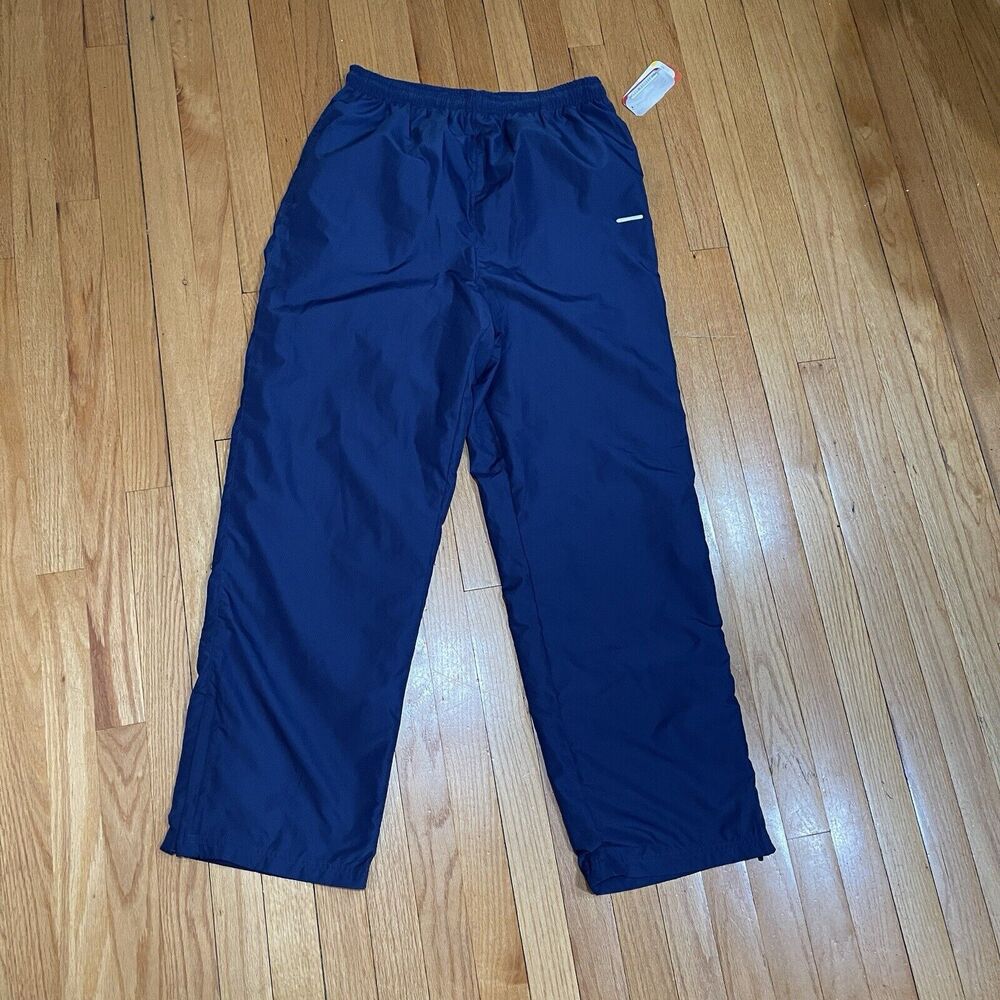 Fitness Gear Clothing Men’s Waterproof Pants Size M Navy Blue Pull On NEW W TAGS